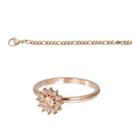 Fame Lucia Peach Ring Set