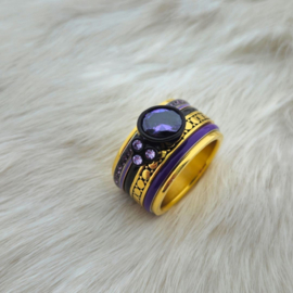 Samengestelde iXXXi  ring Rock Tanzanite Goud