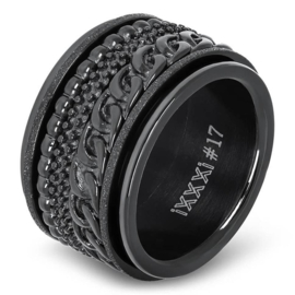 iXXXi Jewelry vulring Curb Chain Zwart 4mm