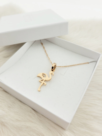 Samengestelde iXXXi Ketting Flamingo Rosé