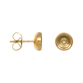 iXXXi Jewelry Ear Studs Top Part Base ø 7 mm Goudkleurig