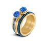 iXXXi Jewelry Top Part Capri Blue Stone Zilverkleurig