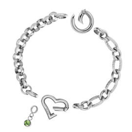 Samengestelde armband Daisy Zilver