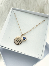 Combi Ketting Sterrenbeeld - Virgo Rosé