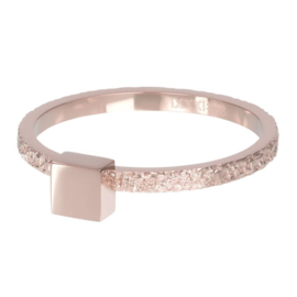 iXXXi Jewelry Vulring Abstract Square 2mm Rosé