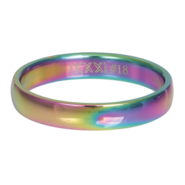 iXXXi Jewelry Losse Ring Smooth Rainbow 4mm