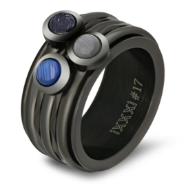 iXXXi Jewelry Basis Ring 10mm Zwart