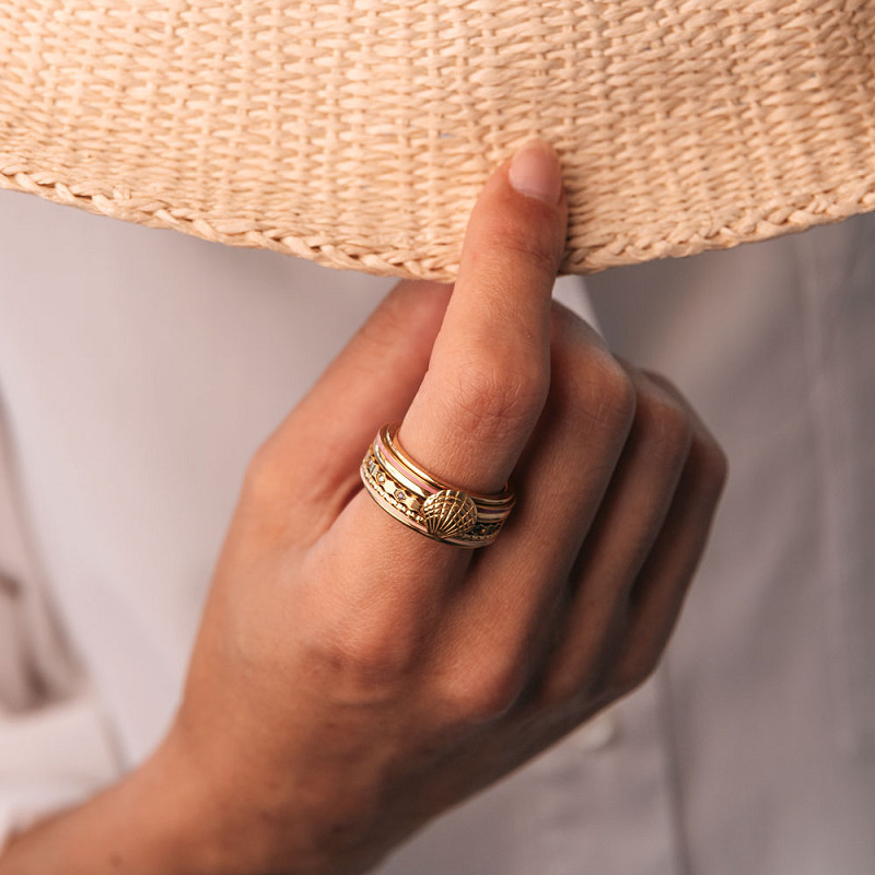 Samengestelde iXXXi ring Candy Coast Goud