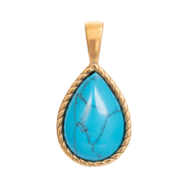 iXXXi Jewelry Pendant Magic Turquoise Gold