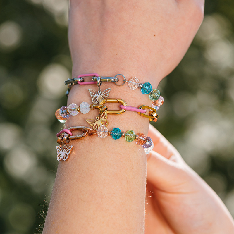 Samengestelde armband Gwen Rosé