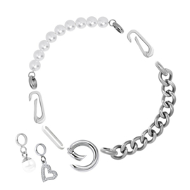 Samengestelde armband Dawn Zilver