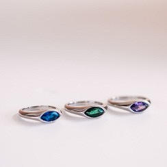 Fame Jolie Emerald Zilver