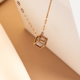 Samengestelde iXXXi Ketting Hollow Cube