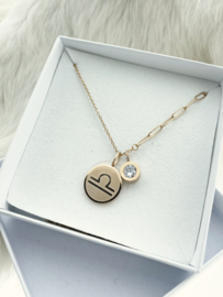 Combi Ketting Sterrenbeeld - Libra Rosé