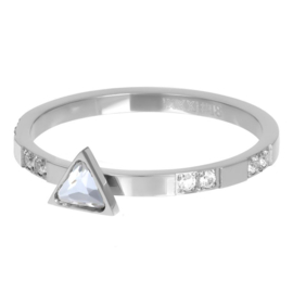 iXXXi Jewelry Losse Ring Expression Triangle 2mm Zilverkleurig