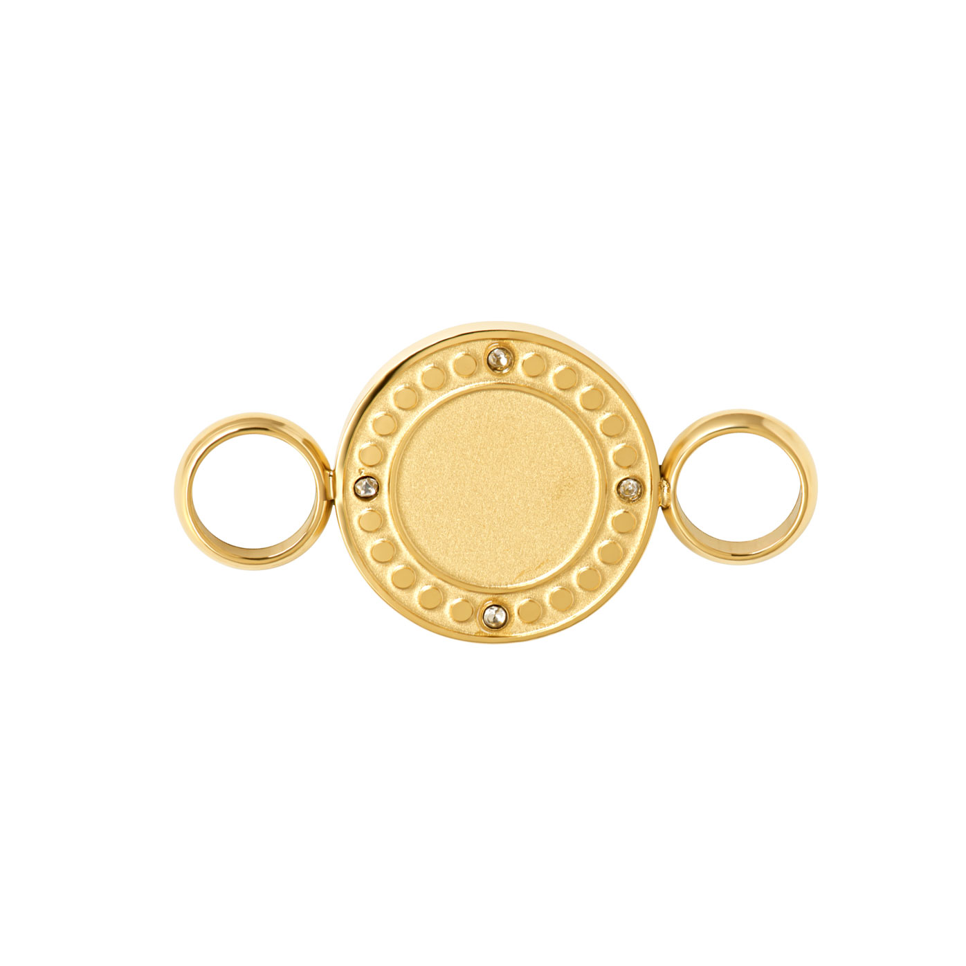Between Zirconia Round Goud