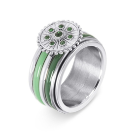 Samengestelde iXXXi ring Midnight Green