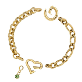 Samengestelde armband Daisy Goud