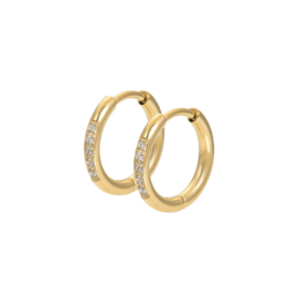 Hoops Crystal Gold