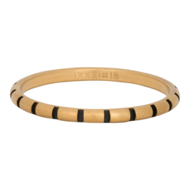 iXXXi Jewelry vulring Stripes Ring Goudkleurig 2mm