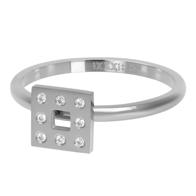 iXXXi Jewelry Vulring Design Square 2mm Zilverkleurig