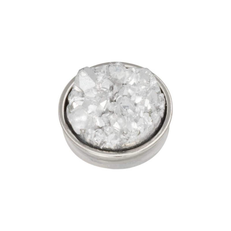 iXXXi Jewelry Top Part Drusy Crystal Zilverkleurig