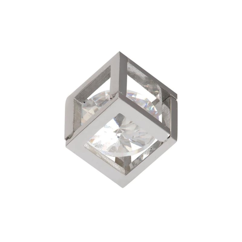 iXXXi Jewelry Charm Hollow Cube Stone Zilverkleurig