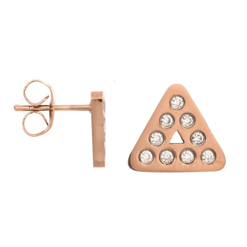iXXXi Jewelry Ear studs Design Triangle Rosé