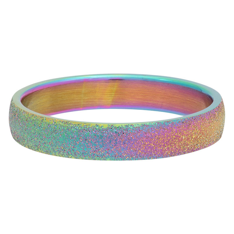 iXXXi Jewelry Vulring 4mm Sandblasted Rainbow
