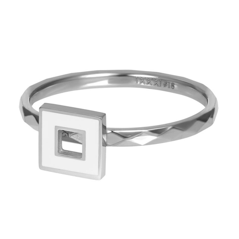 iXXXi Jewelry Vulring Artistic Square 2mm Zilverkleurig