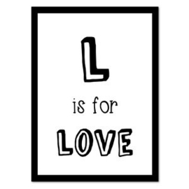 L is for Love | Poster A4