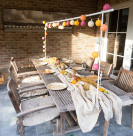 Cotton ball lights buiten, feestverlichting, 20 ballen, starterkit