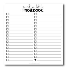 Just a little notebook | Notitieboek