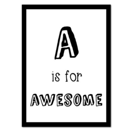 A is for Awesome | Poster A4
