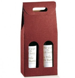 cadeau verpakking voor 2 flessen wijn (exclusief inhoud)