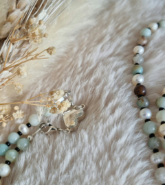 Zwangerschapsketting met Twinkle natuursteen