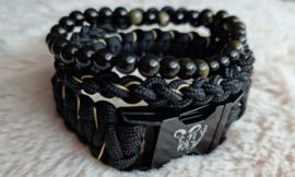 armbanden set  "il nero"