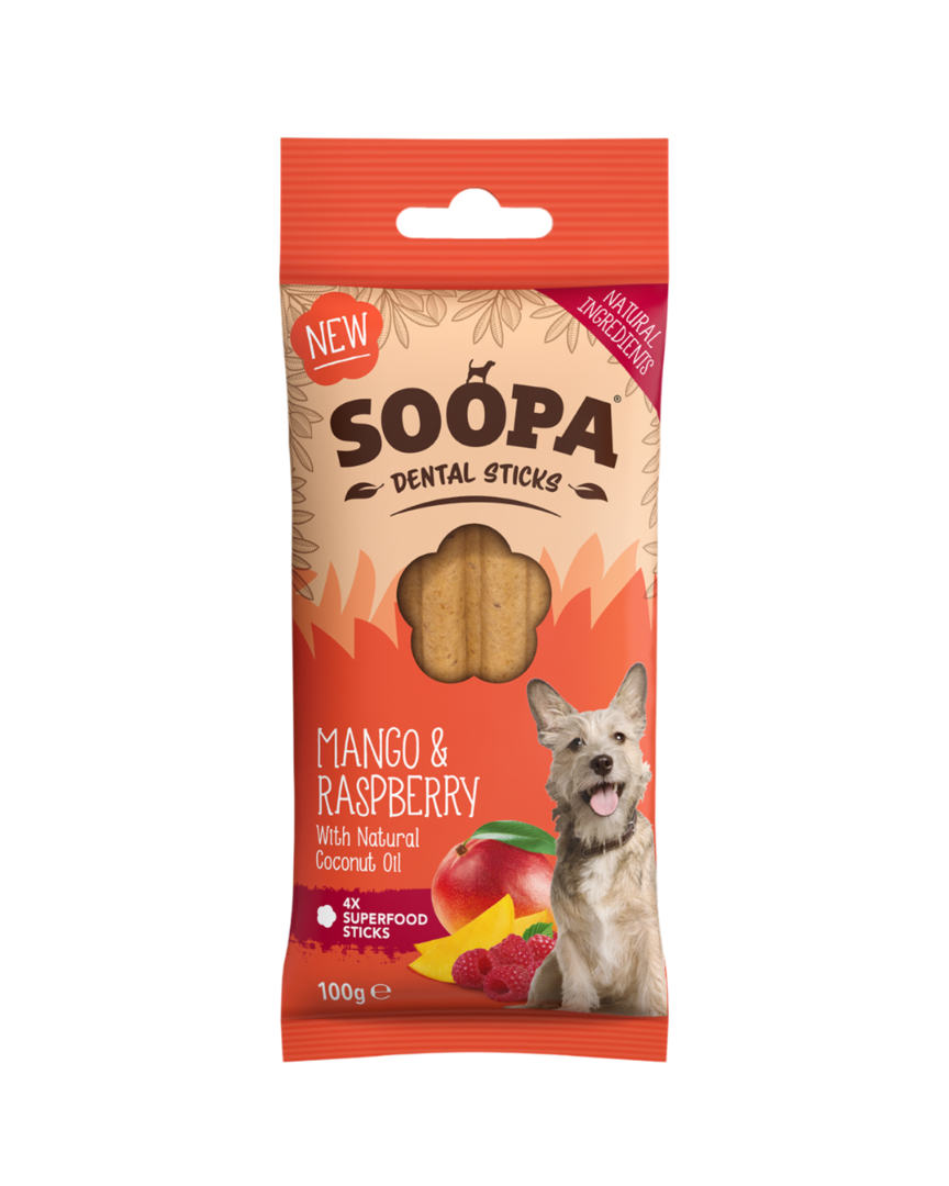 Soopa dental sticks mango & framboos