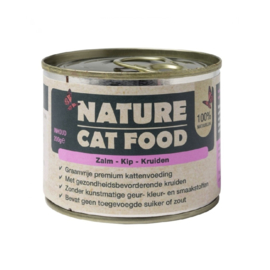 Nature Cat Food zalm, kip & kruiden 6x 200 gram
