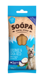Soopa dental sticks kokosnoot & chia zaadjes