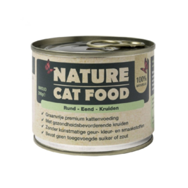 Nature Cat Food rund, eend & kruiden 6x 200 gram