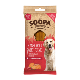 Soopa jumbo dental sticks veenbes & zoete aardappel