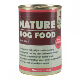 Nature Dog Food hert monoproteïne 6x 400 gram