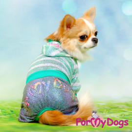ForMyDogs - jumpsuit Green Stripes