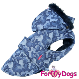 ForMyDogs - jasje Caparison blue "camoflage"