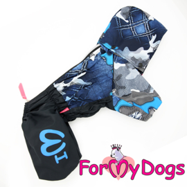 ForMyDogs - Raincoat Blue , Male - Mt 22