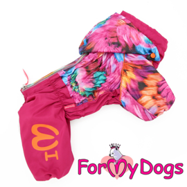 ForMyDogs - Raincoat "Flowers" pink , Female