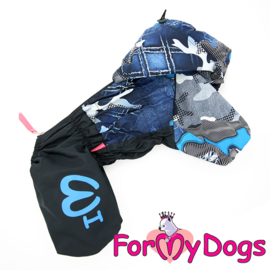 ForMyDogs - Raincoat Blue , Male - Mt 22