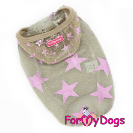 ForMyDogs - T-shirt "stars" - beige