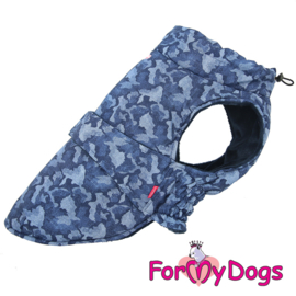 ForMyDogs - Frenchie/pugs Caparison camouflage blauw